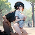 散歩中にズッコズコ～4 6枚目
