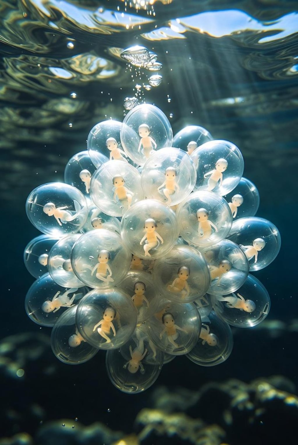 孵化寸前の人魚