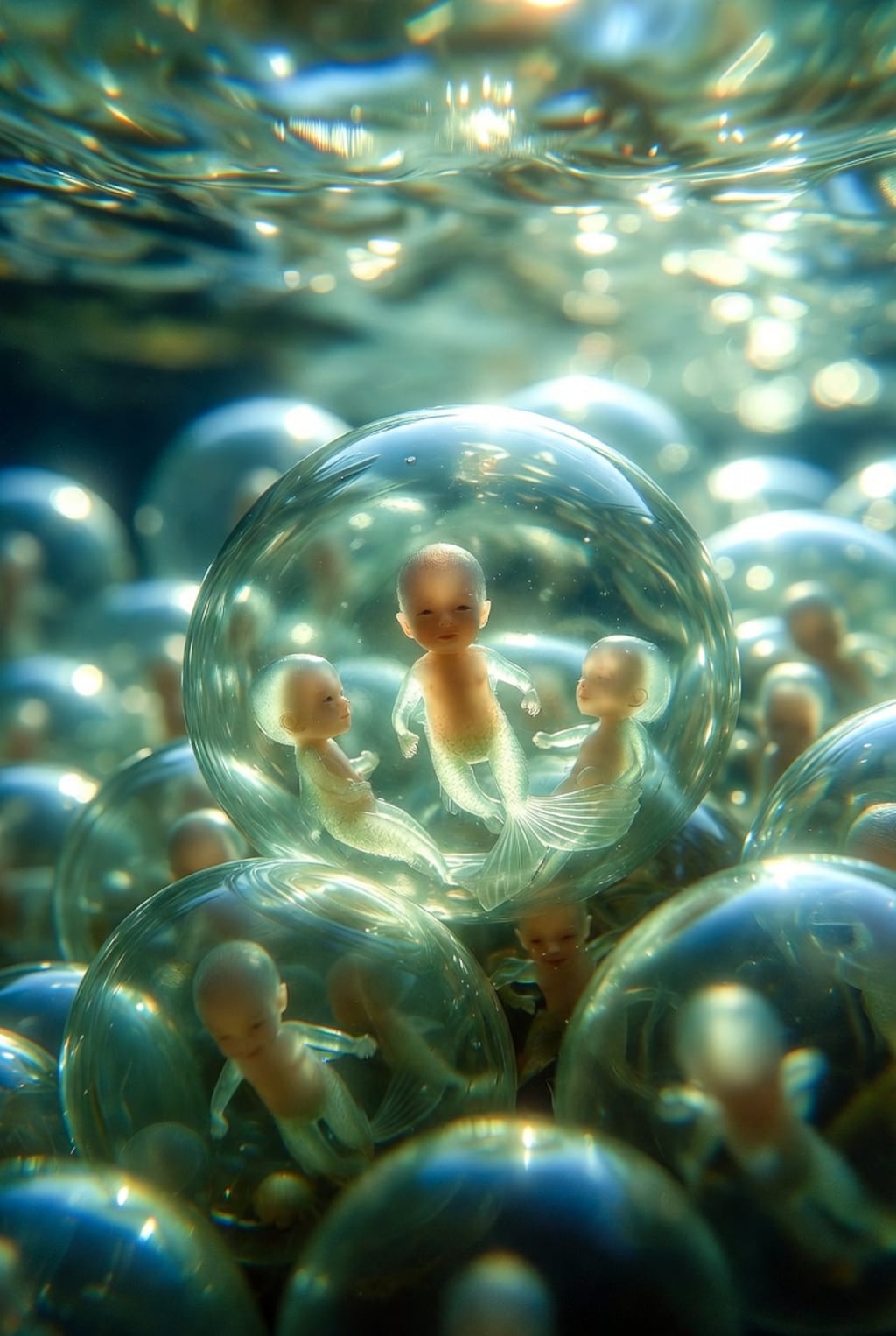 孵化寸前の人魚