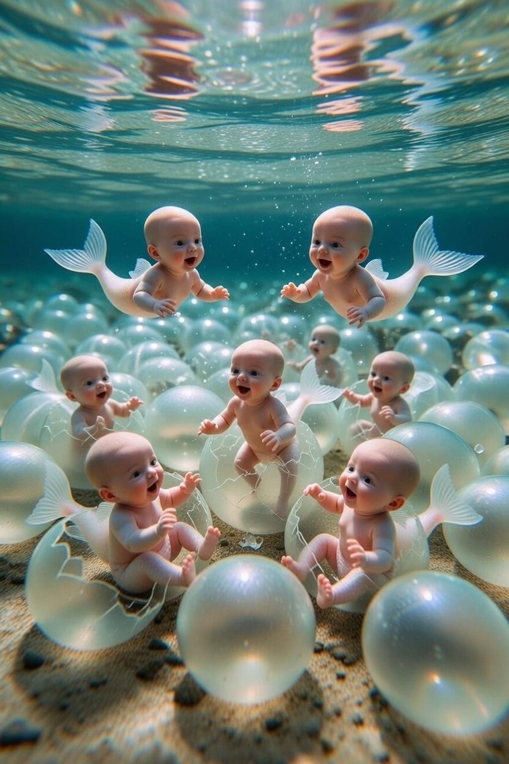 孵化寸前の人魚