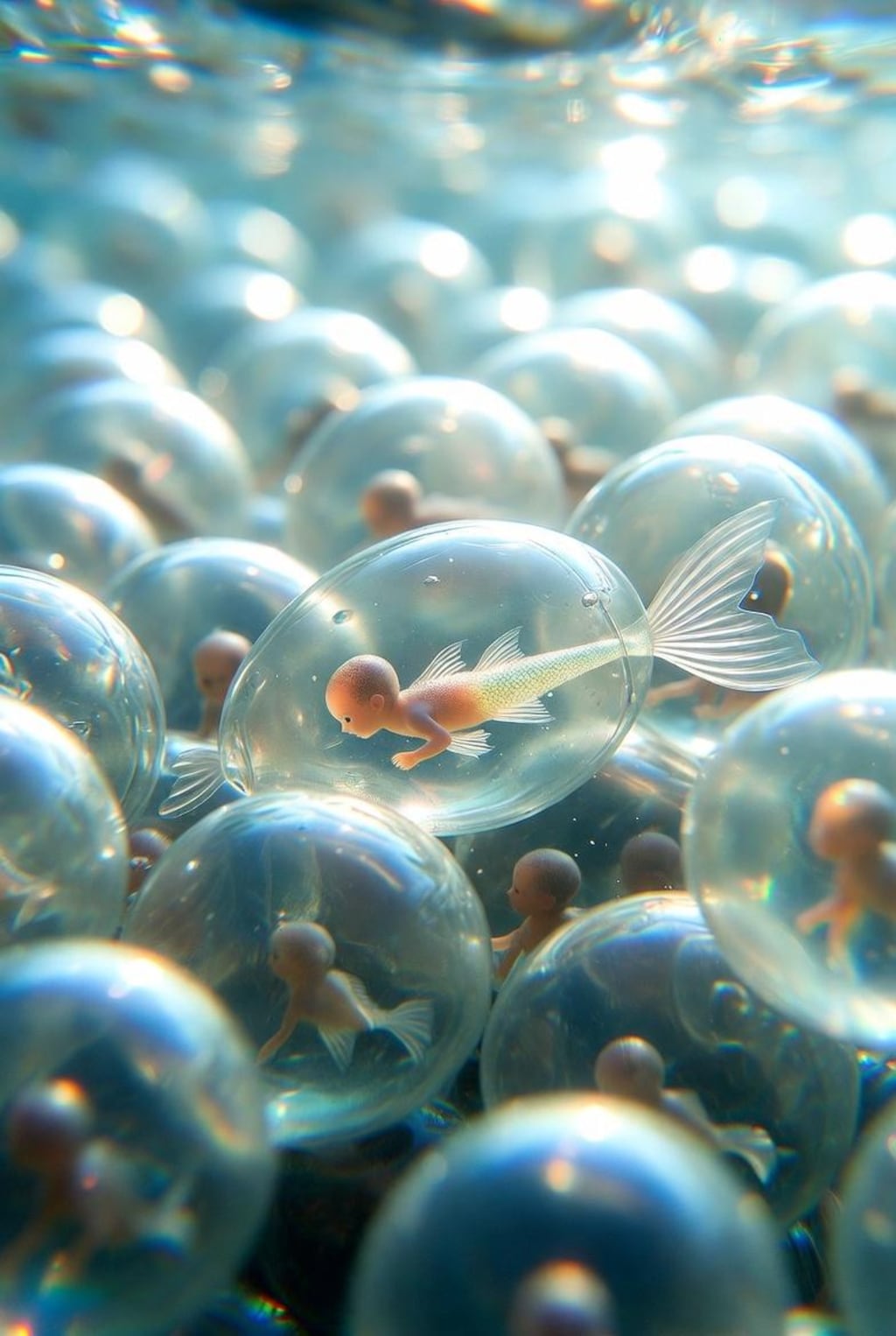 孵化寸前の人魚