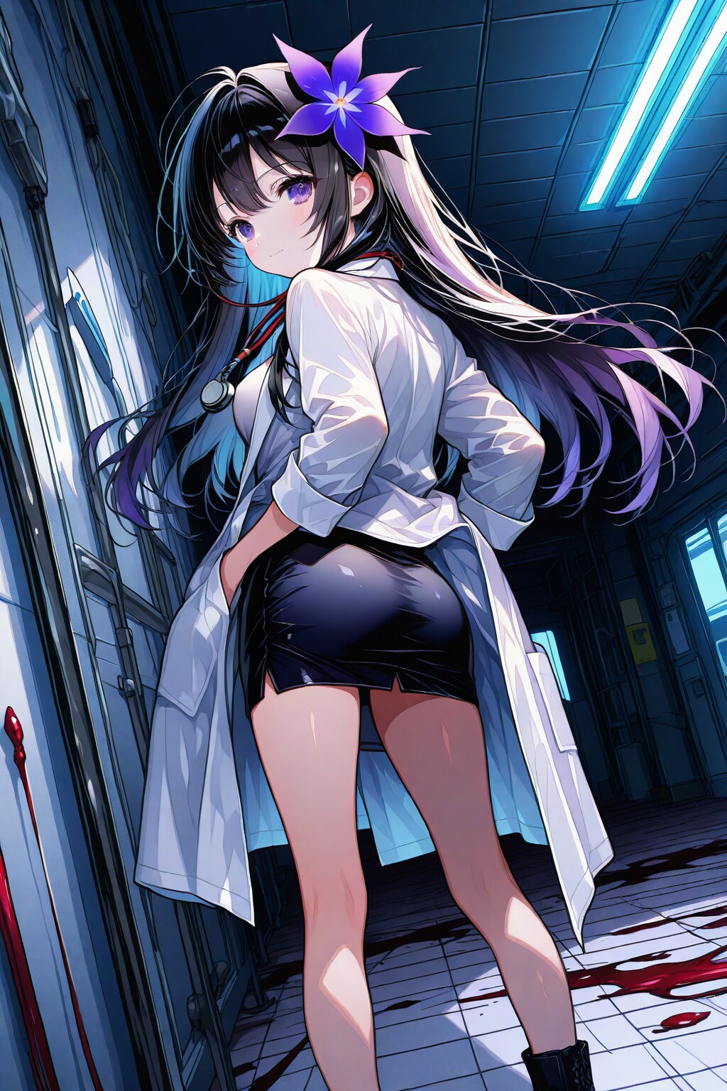 真夜中の女医さん（ホラー風）