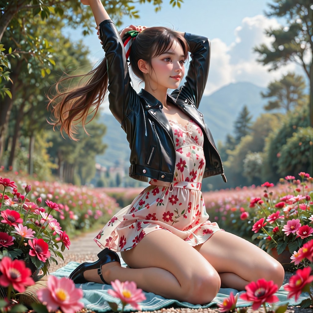 Wax begonia flower Girl