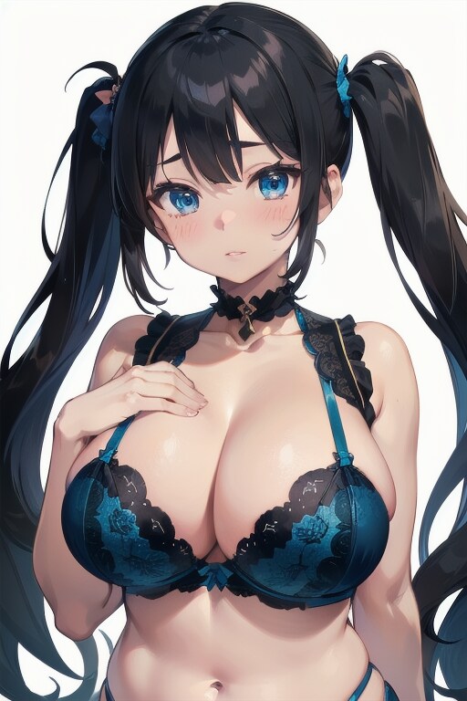 おなかが気になるツインテちゃん