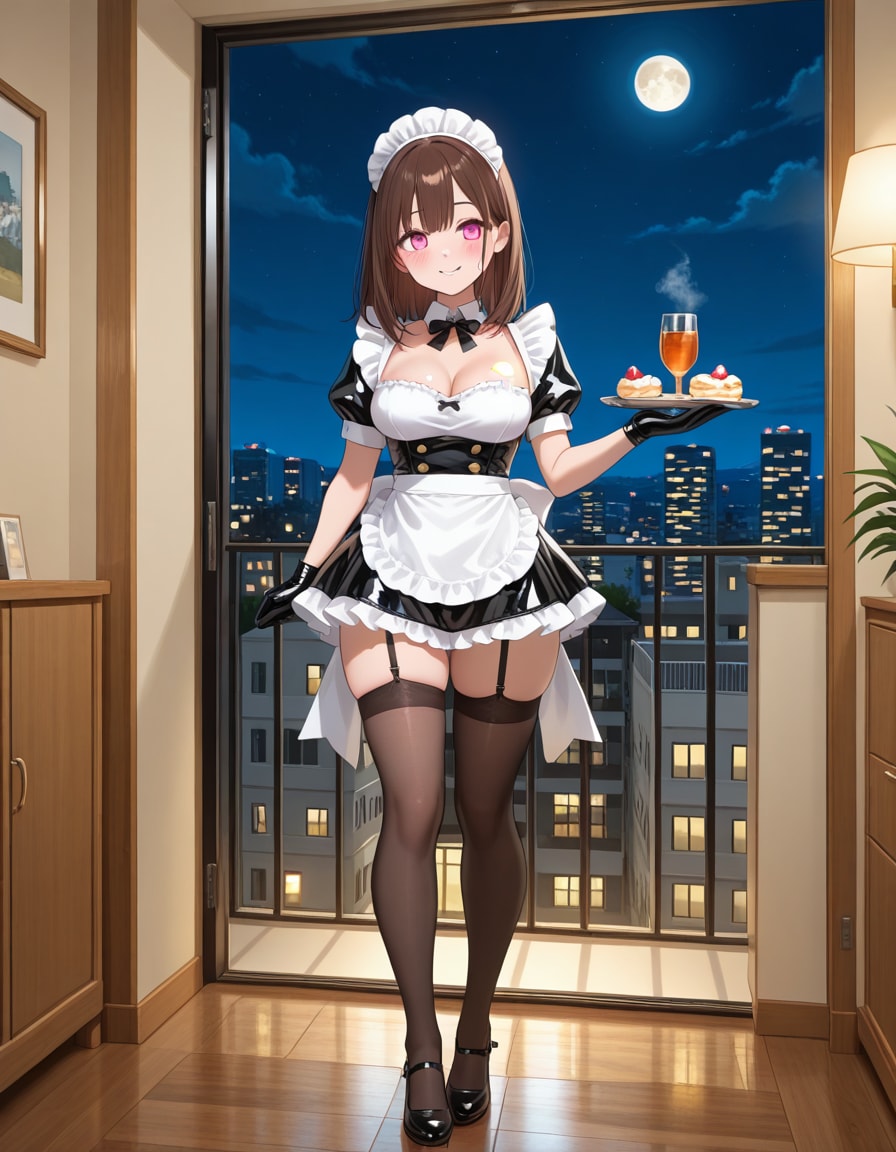 セクシーメイド衣装の架純さん