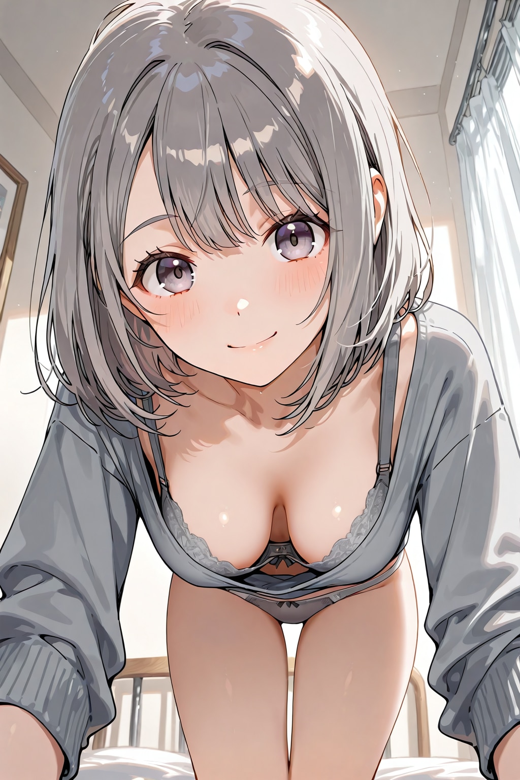 胸チラ064