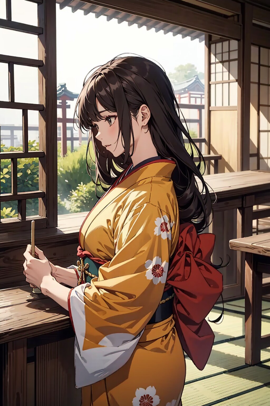 評判の着物美人