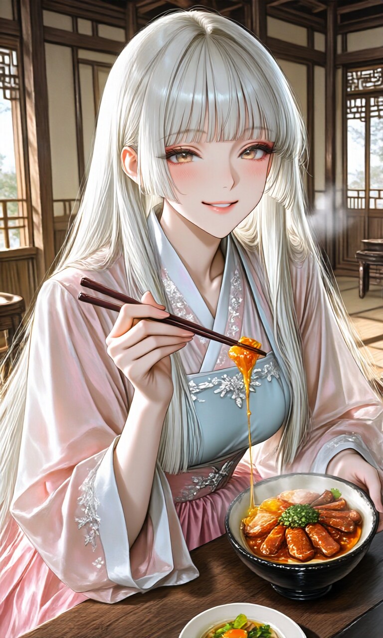 湯気に溶ける笑顔