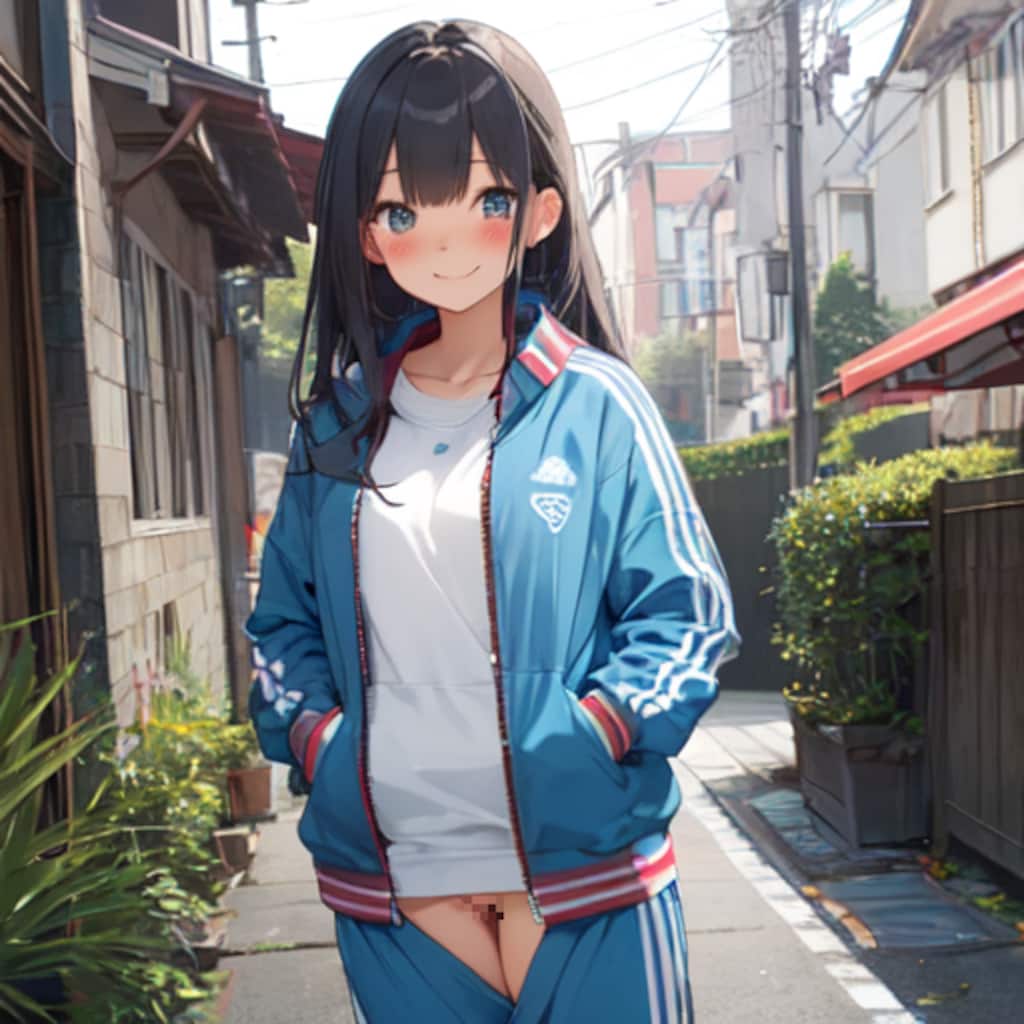 おまた空きジャージ