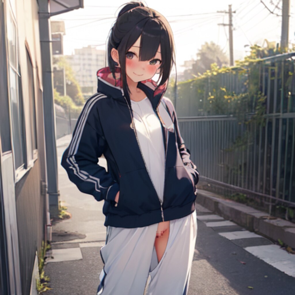 おまた空きジャージ