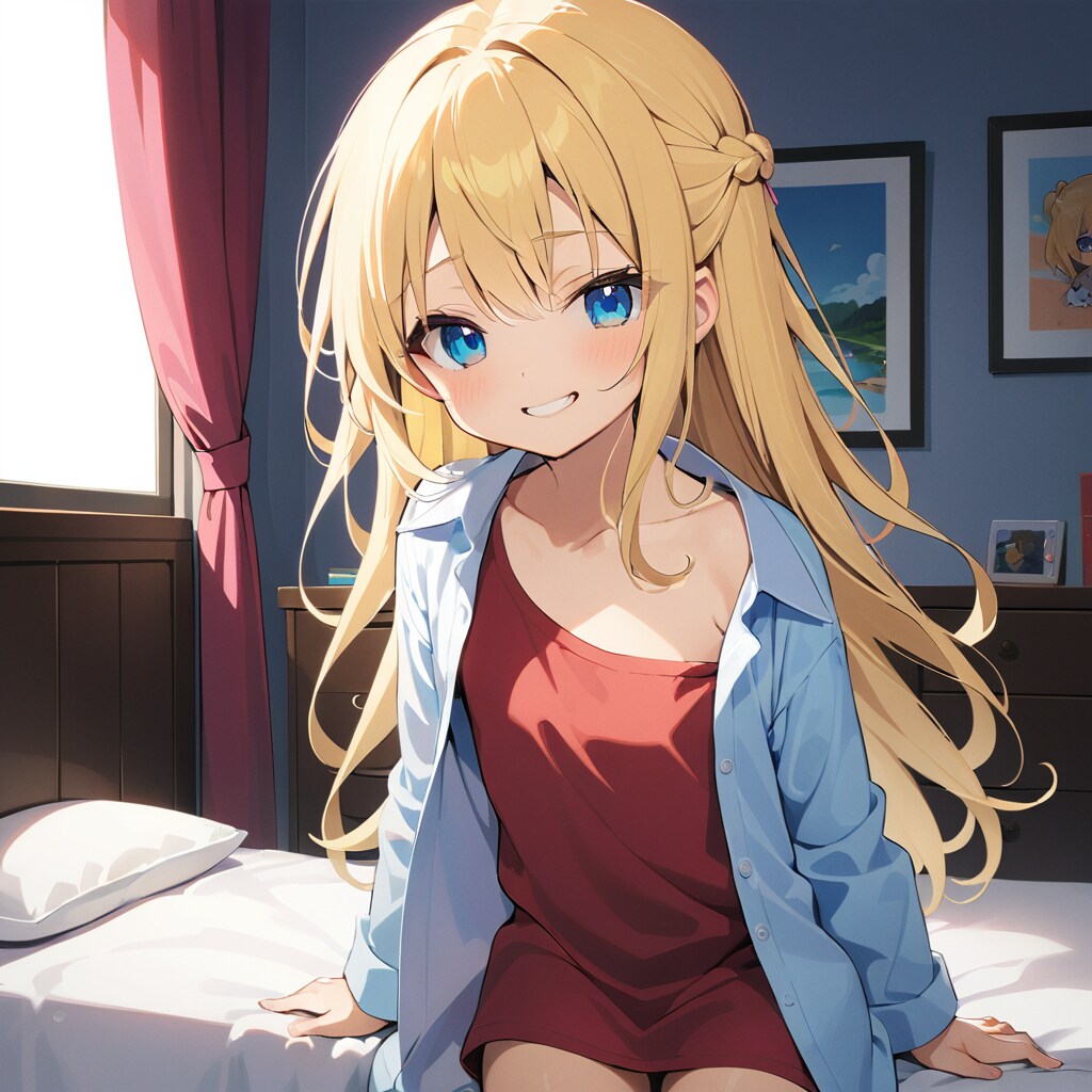 金髪ロングちゃん