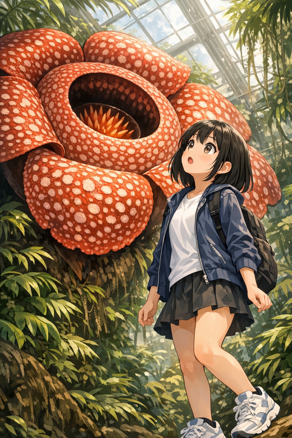 ラフレシアと女の子 | の人気AIイラスト・グラビア