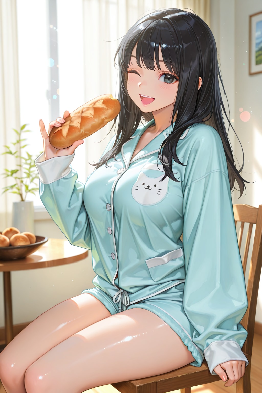 「おはよー♡」