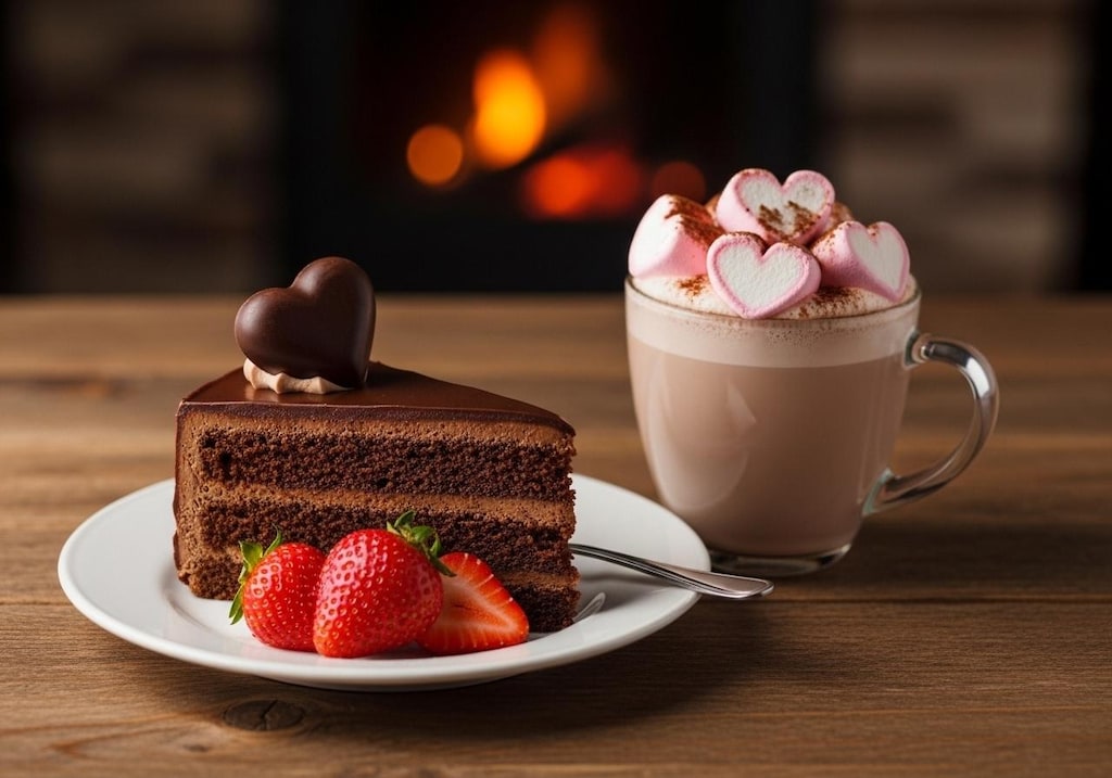 チョコレートとホットココア