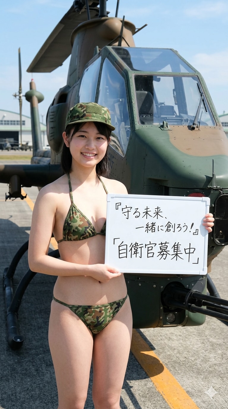 ６日の女性陸上自衛官
