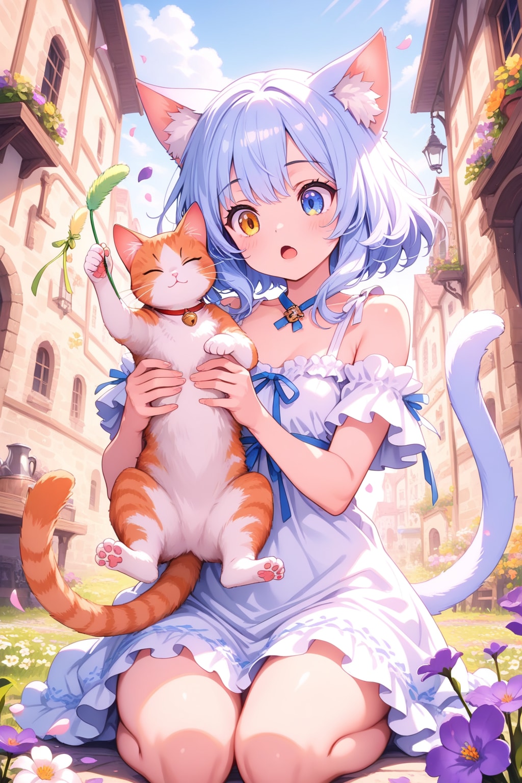 オッドアイ猫耳さん３ | の人気AIイラスト・グラビア