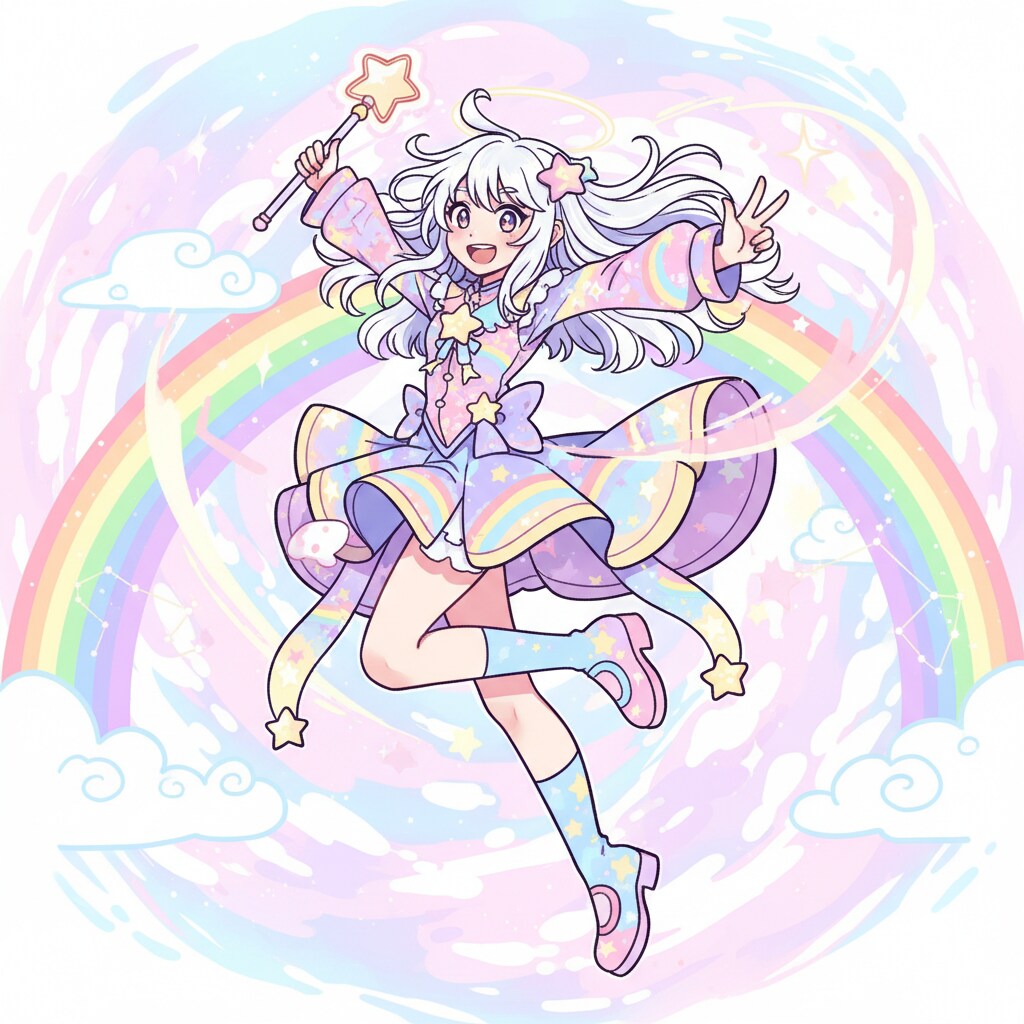 白髪の可愛い女の子【348】 | の人気AIイラスト・グラビア