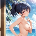 【撮影会】衣装は、お気に入りの一枚だけ（ビーチ） Z427 3枚目