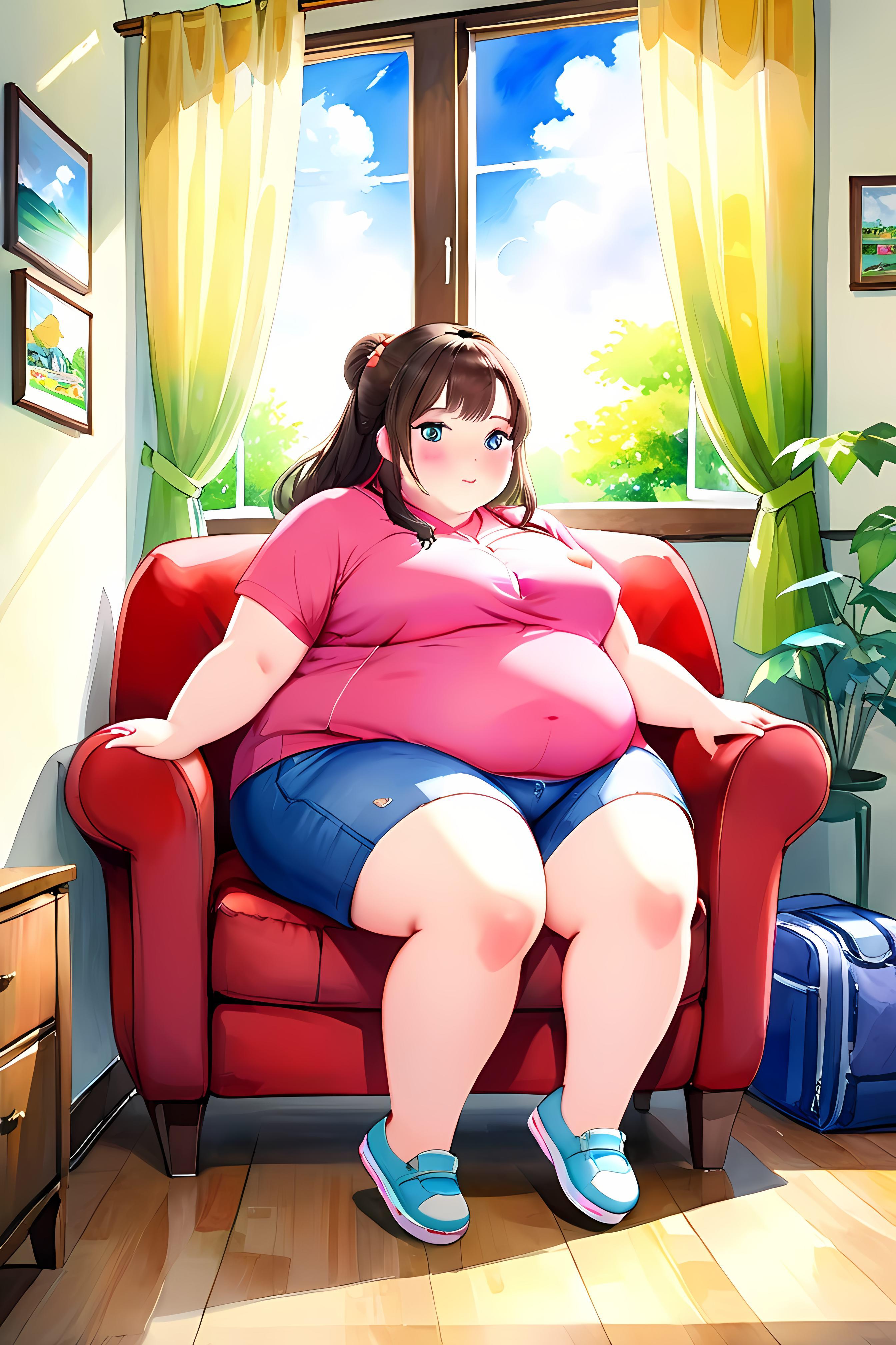 アメリカスタイルのミケぽちゃ女子