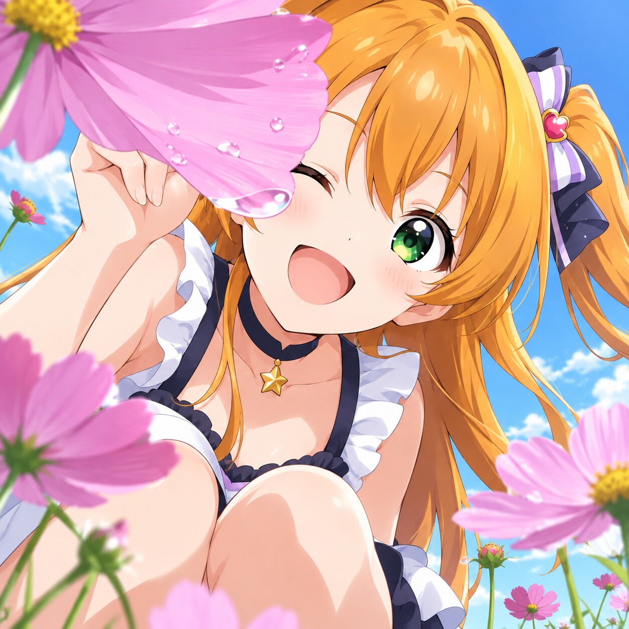 こんにちは秋桜（３）３時のアイドル　GPTimages2.5 | の人気AIイラスト・グラビア