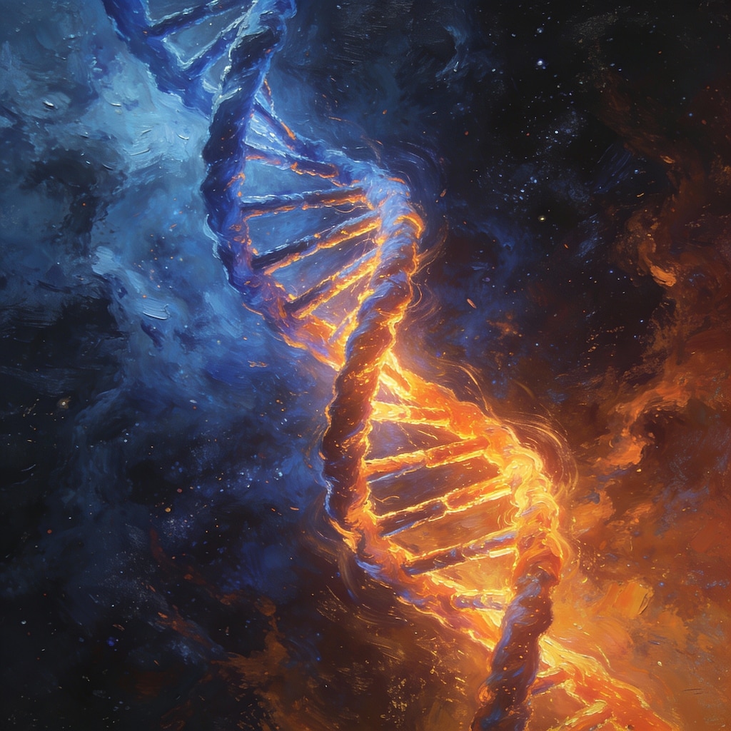 DNA。【Seedream 4.5】