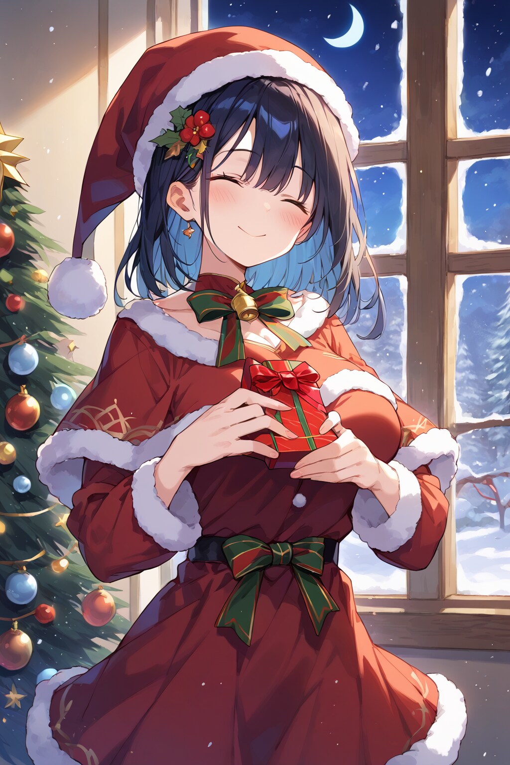 去年助けていただいたサンタです。プレゼントをお届けに来ました♪ | の人気AIイラスト・グラビア