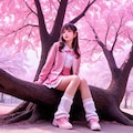 桜とさくらちゃん 2枚目