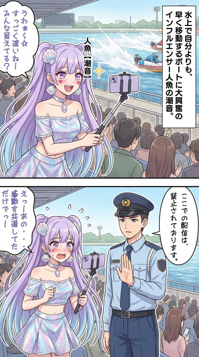 公営ギャンブルを楽しむ妖怪女子　【潮音（人魚）】編 | の人気AIイラスト・グラビア