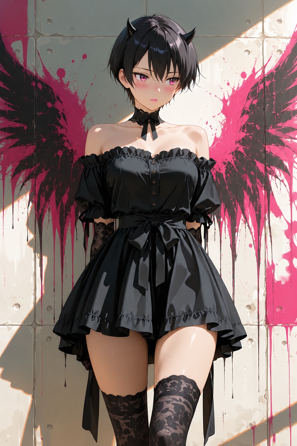 小悪魔衣装のオリキャラちゃん⑤