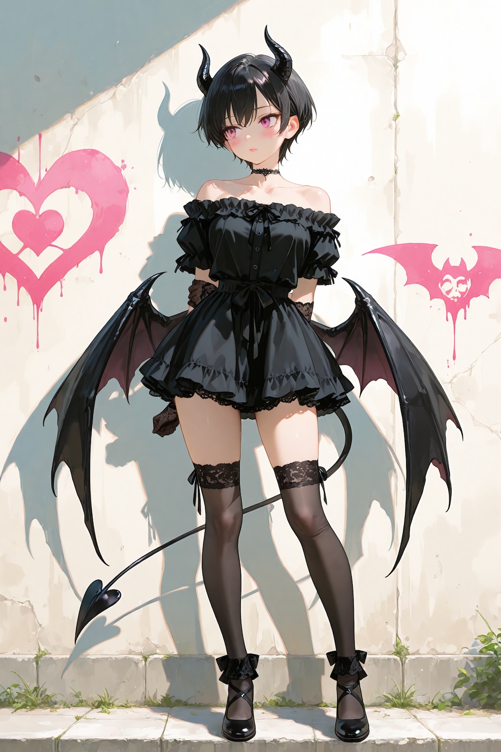 小悪魔衣装のオリキャラちゃん⑤