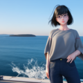 海上の眼鏡娘 3枚目