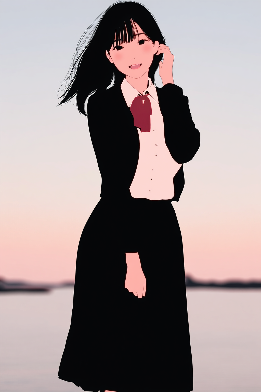 女性（flat color 3）