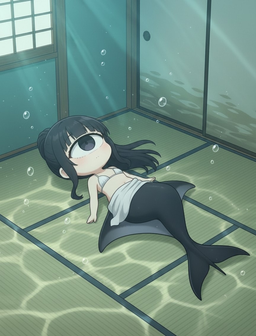 単眼人魚ちゃん　ゆるりとする | の人気AIイラスト・グラビア
