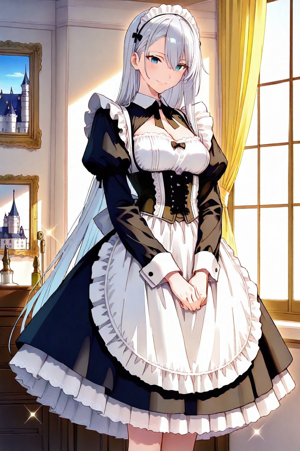 銀髪メイドのCAPEさん