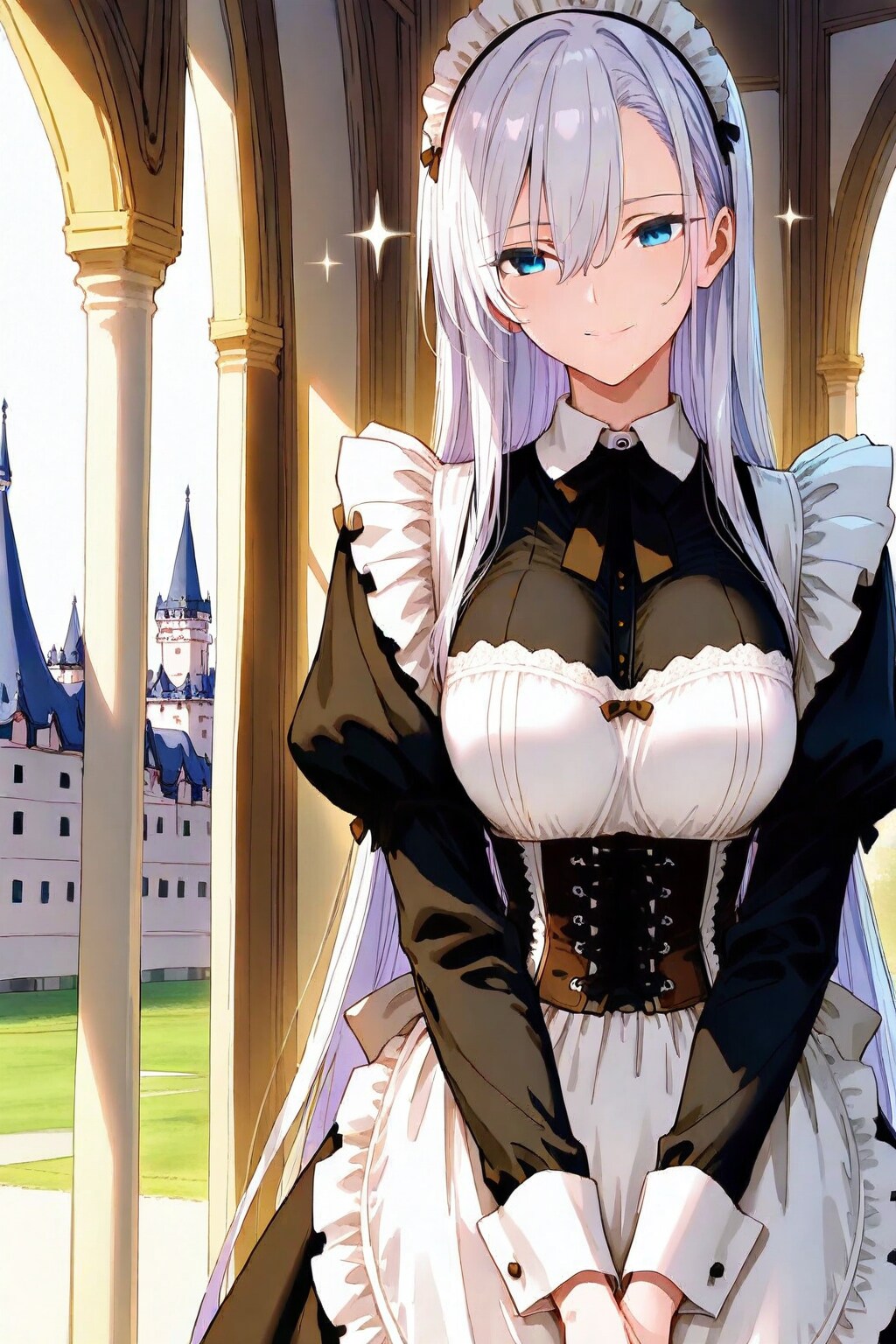 銀髪メイドのCAPEさん