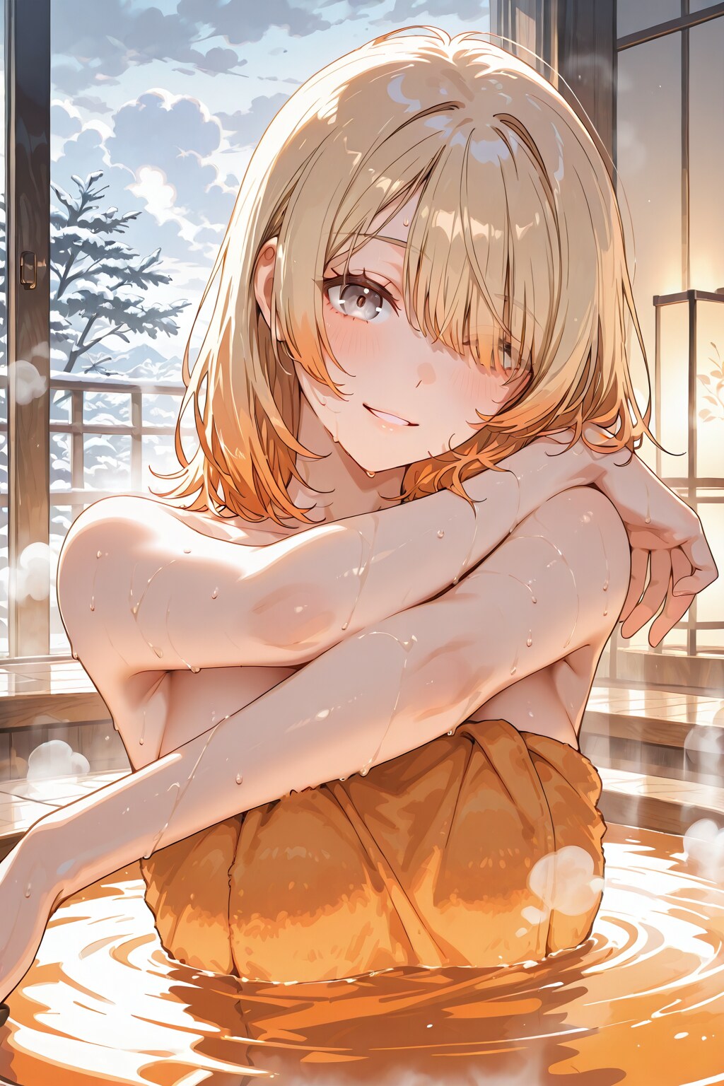オレンジの湯に挑戦