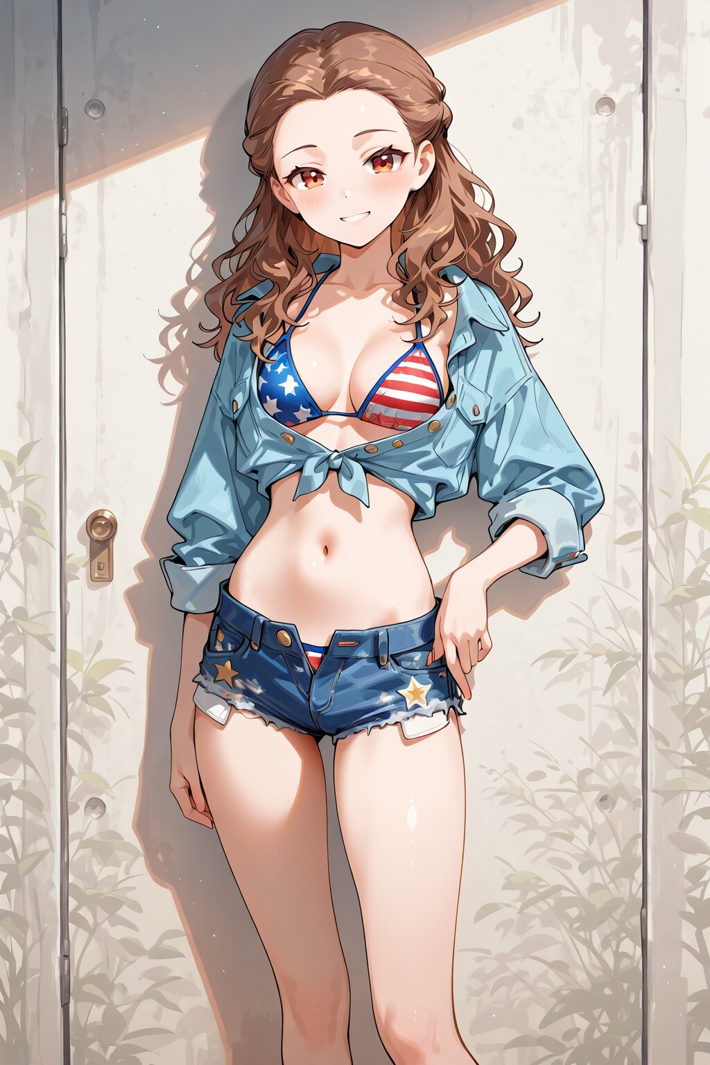 星条旗ビキニショートパンツ | の人気AIイラスト・グラビア