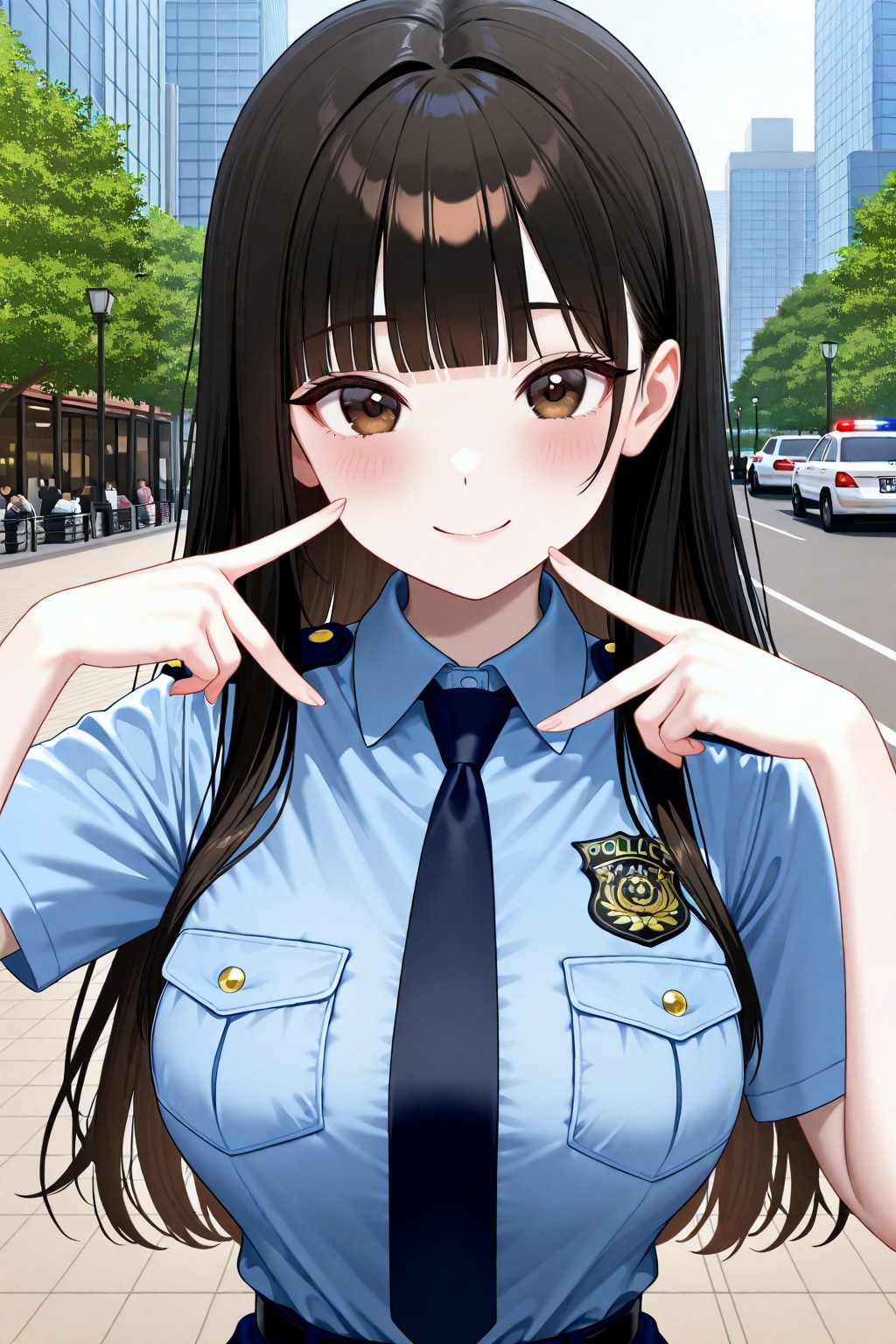 婦警サキちゃん | の人気AIイラスト・グラビア