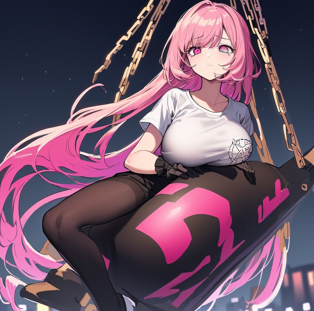 釣りあげられる女の子