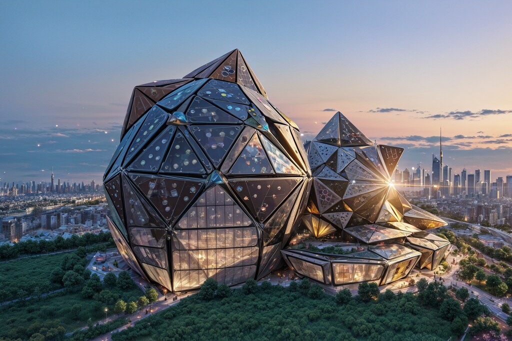 3枚] 何とも言えない感じの建物 近未来建築06