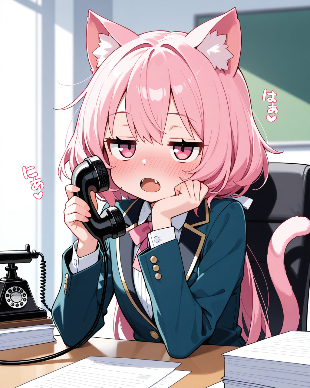 もしもし？？？あれ？？にゃにも聞こえにゃい！？？