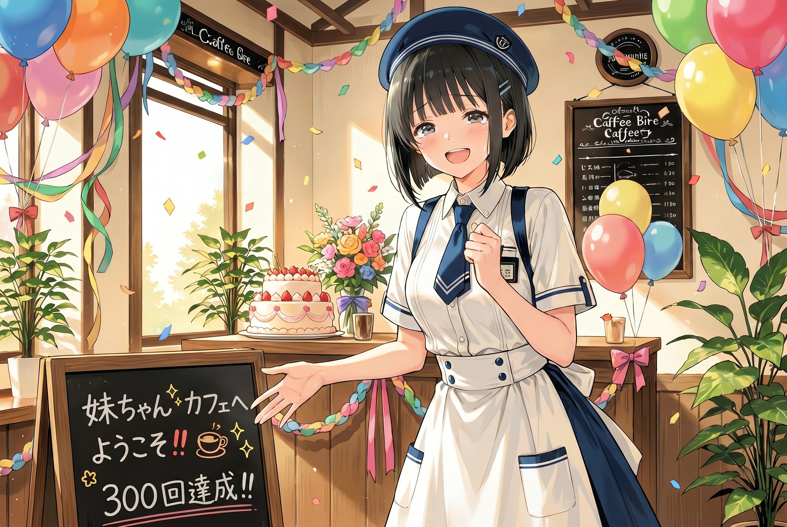 妹ちゃん✨カフェへようこそ‼️🥰☕️✨　✨🎊３００🎉✨