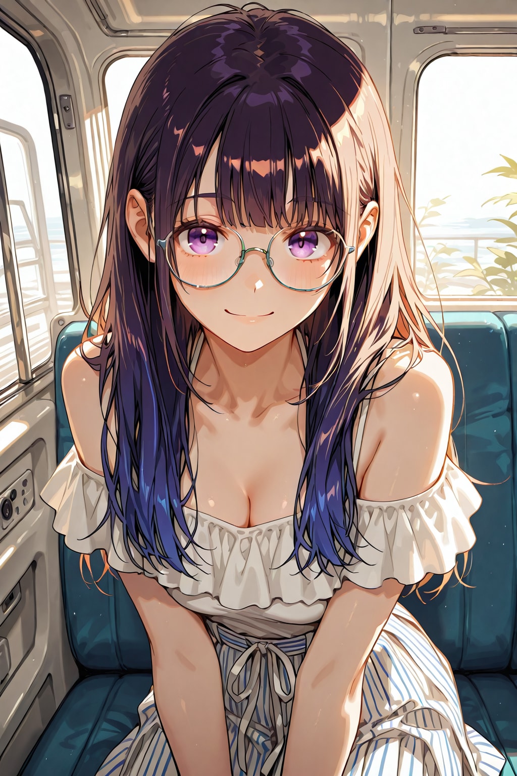 メガネ美少女