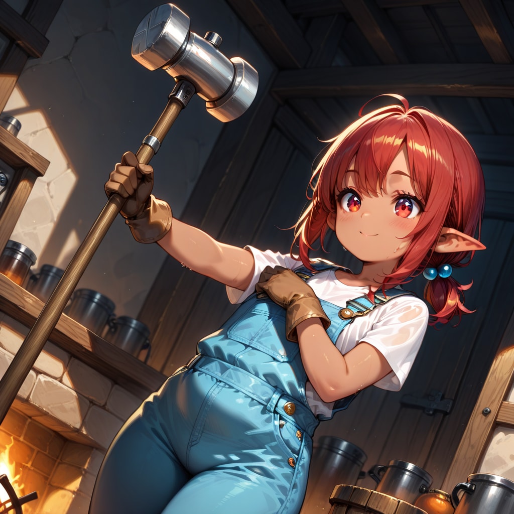 ドワーフ娘の鍛冶屋さん