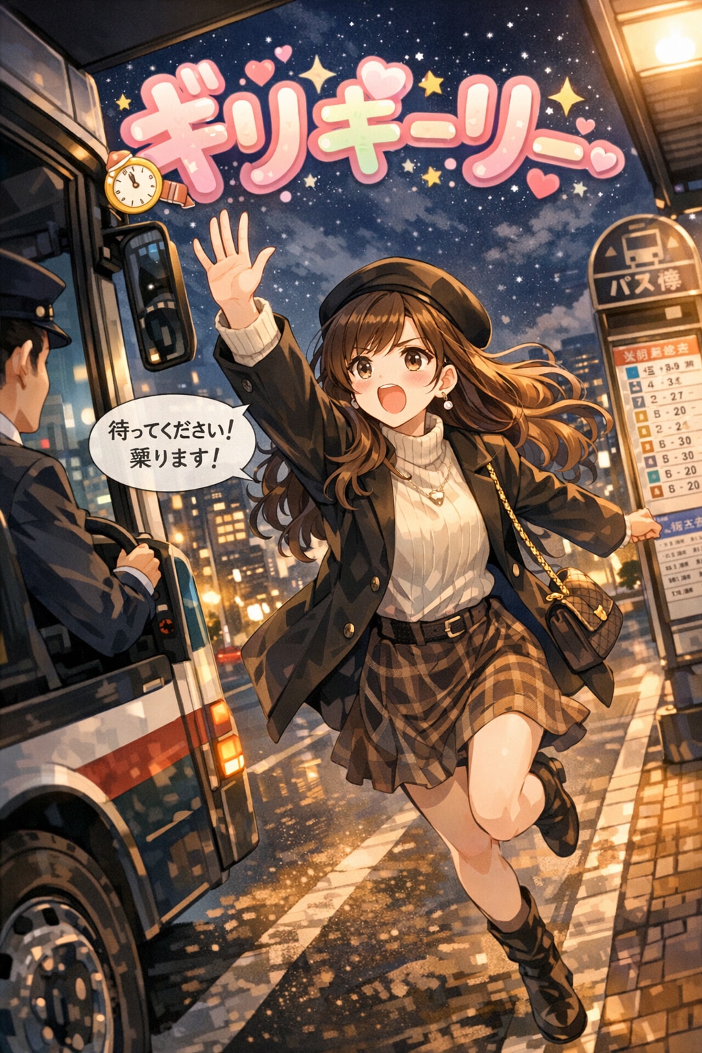 ギリギーリー。