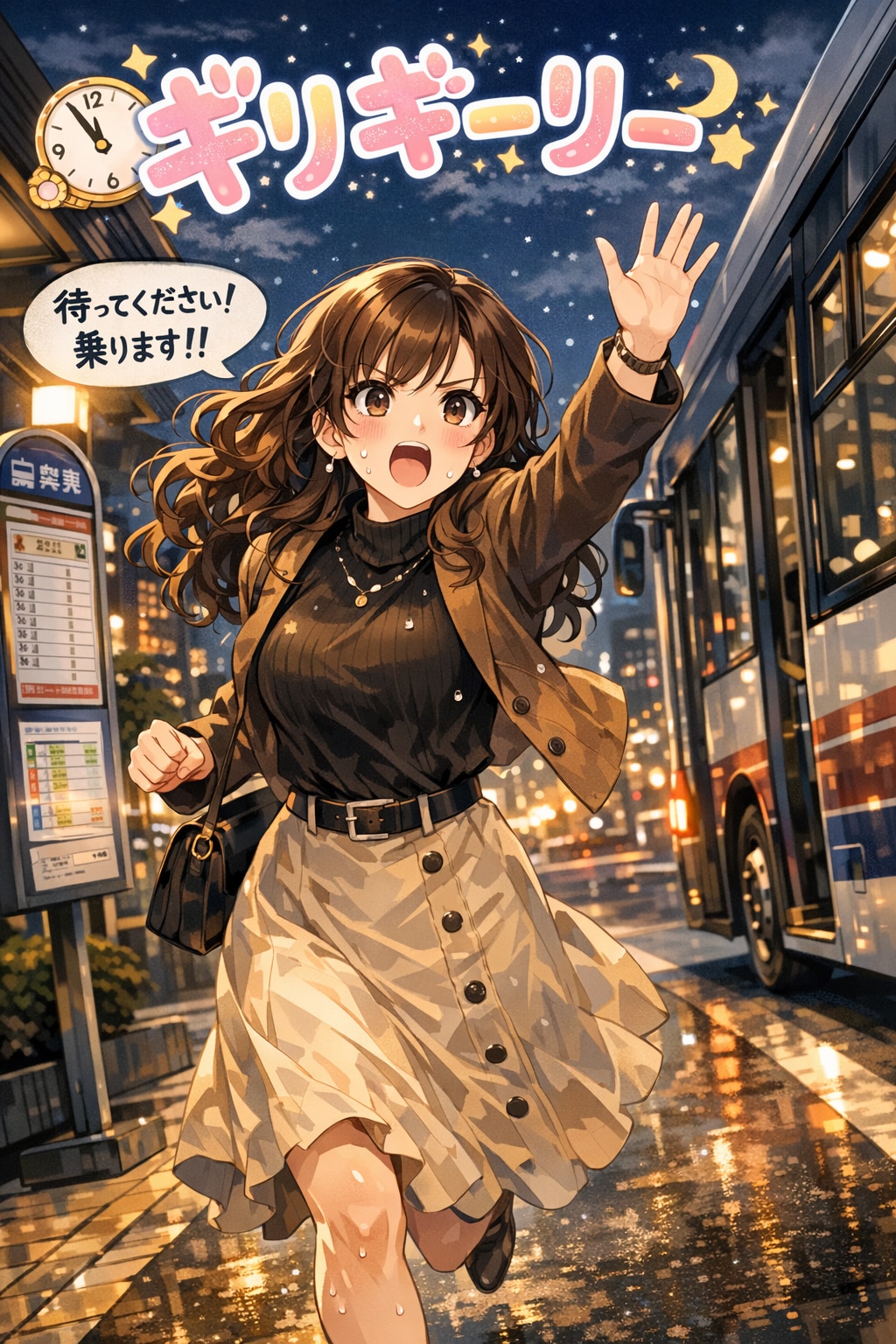 ギリギーリー。