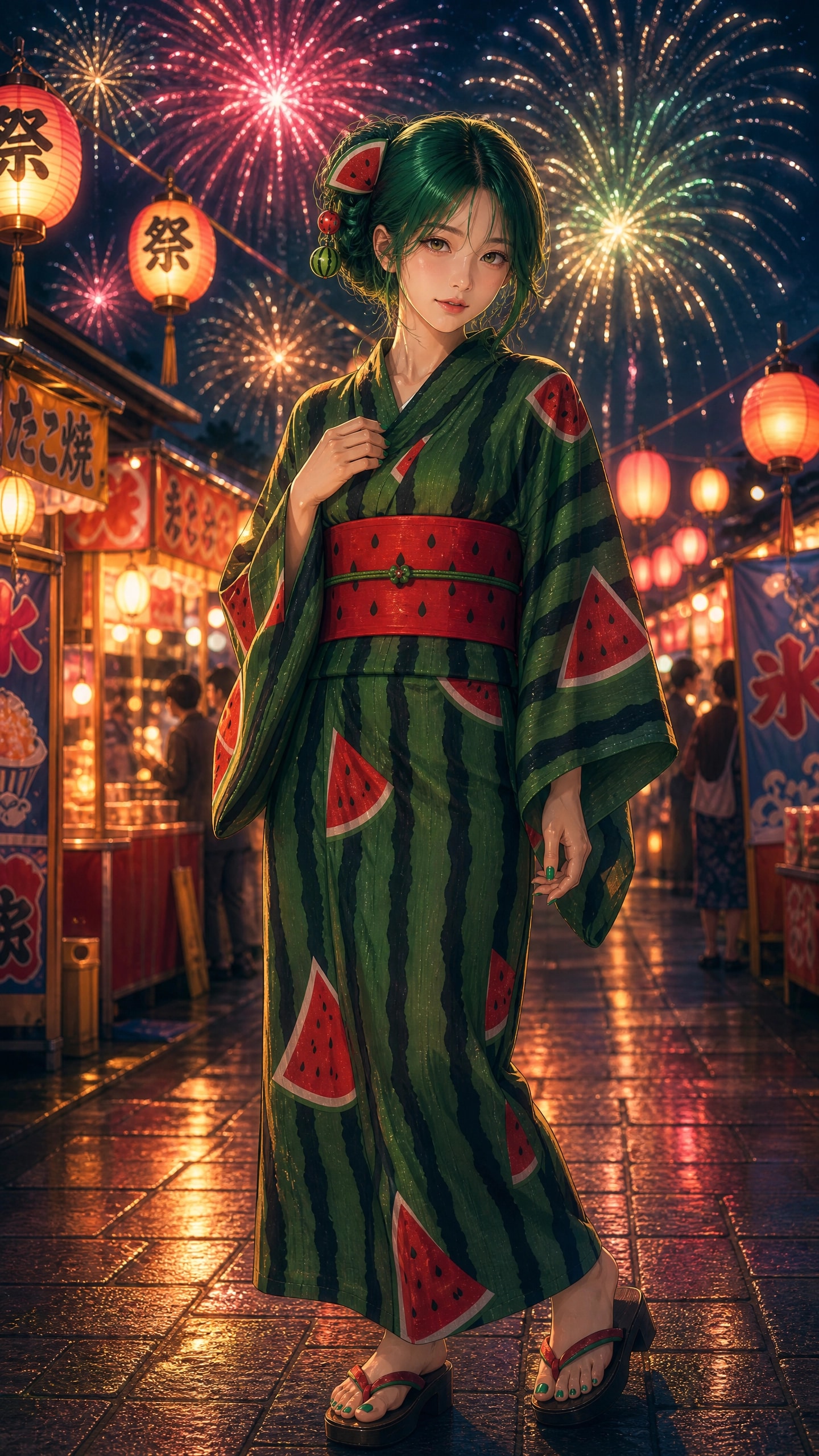 浴衣🍉（緑ちゃん）