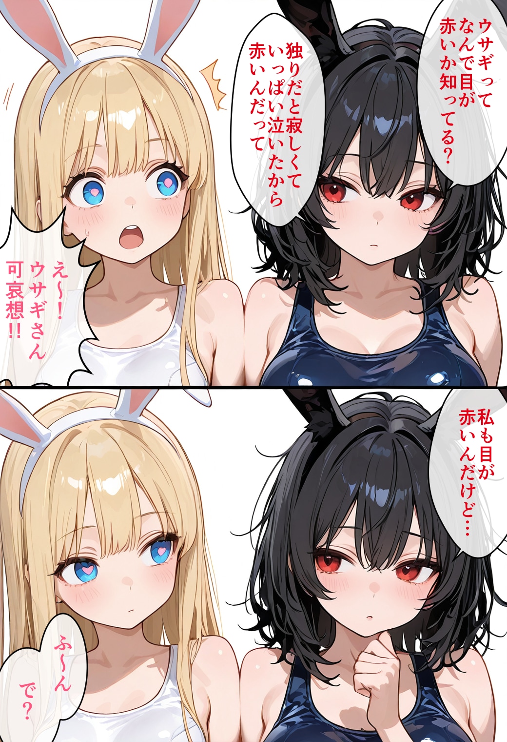 ウサギの目