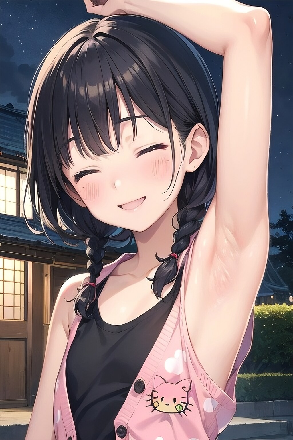 腋見せのポーズ 060
