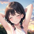 腋見せのポーズ 060 2枚目